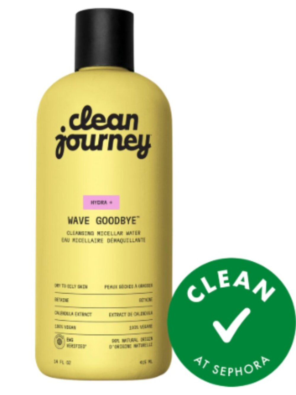 cleanjourney  Wave Goodbye™ cleansing micellar water